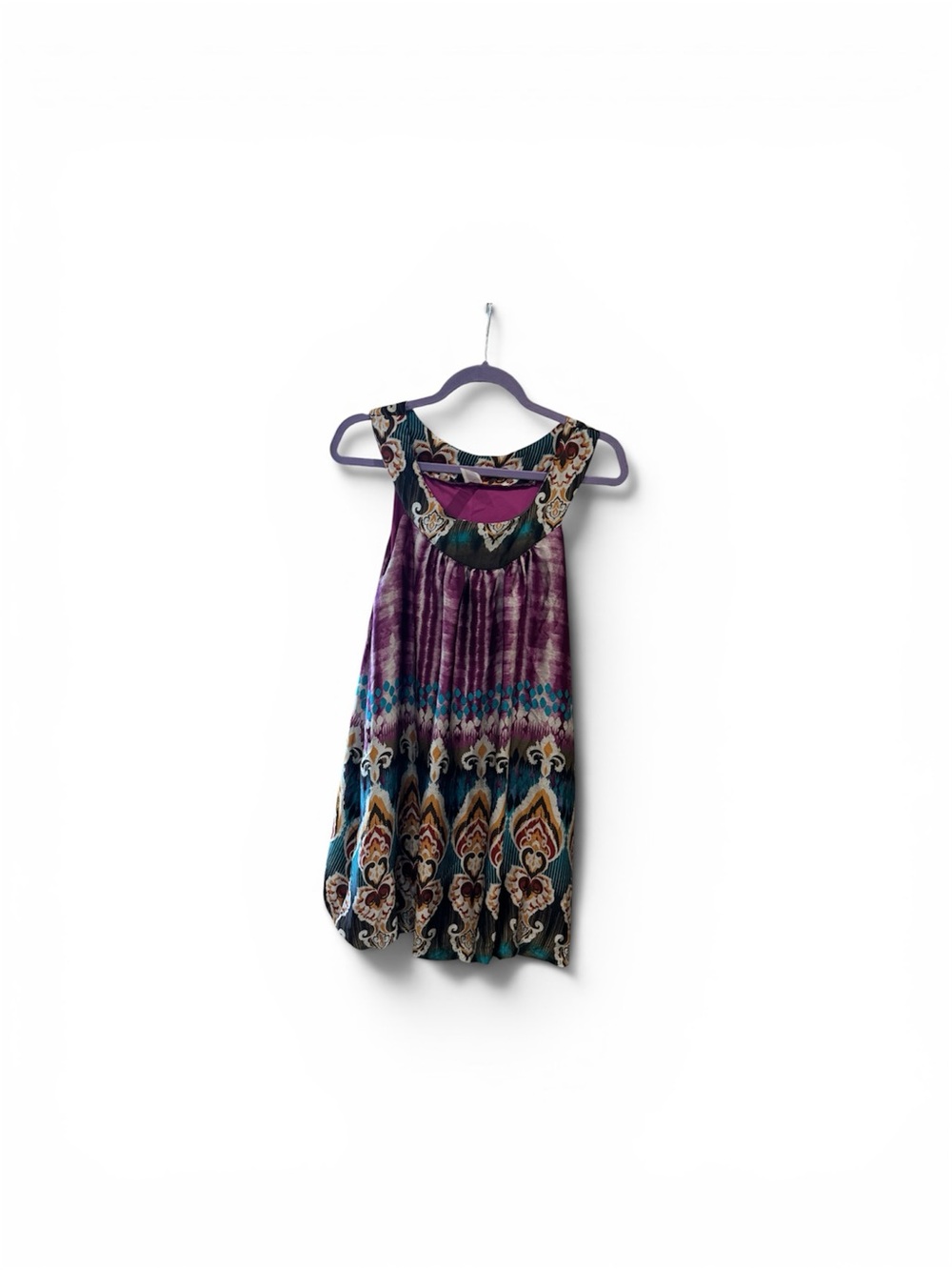 Woman’s  Patterned Sleeveless Bo Ho dress
